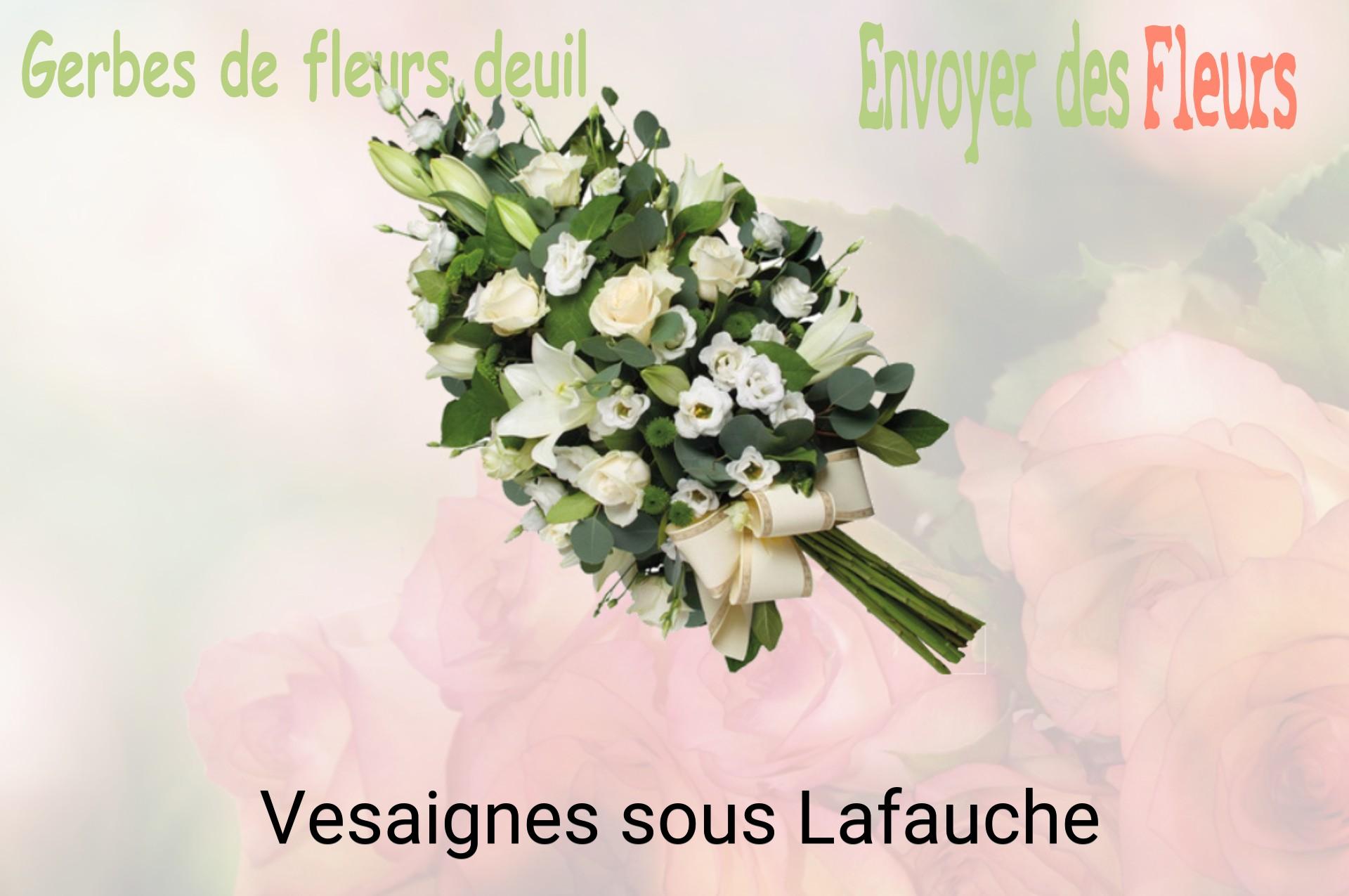 Gerbe de fleurs de deuil livrée à Vesaignes-sous-Lafauche
